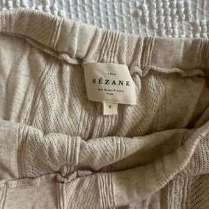Cream Sezane Lounge Shorts